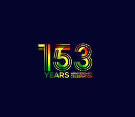 Mixed colors, Festivals 153 Year Anniversary, Party Events, Company Based, Banners, Posters, Card Material, for