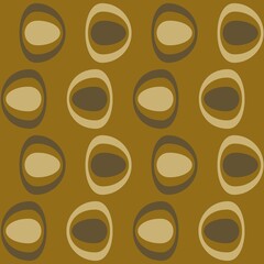 Rounded abstract seamless pattern - decorative accent for any surfaces.