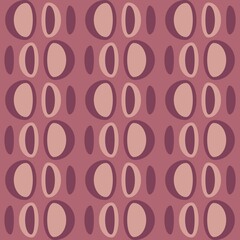 Rounded abstract seamless pattern - decorative accent for any surfaces.
