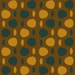 Rounded abstract seamless pattern - decorative accent for any surfaces.