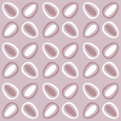 Rounded abstract seamless pattern - decorative accent for any surfaces.