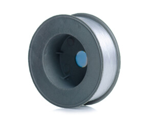 Line reel accessories on white background isolation