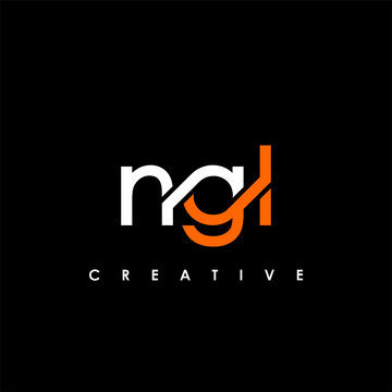 NGL Letter Initial Logo Design Template Vector Illustration
