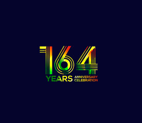Mixed colors, Festivals 164 Year Anniversary, Party Events, Company Based, Banners, Posters, Card Material, for