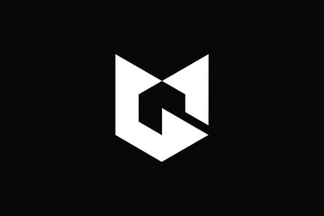 MG  logo letter design on luxury background. GM logo monogram initials letter concept. MG icon logo design. GM elegant and Professional letter icon design on black background. M G GM MG
