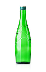 Glass bottle with water