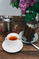 cup of tea and cookies
