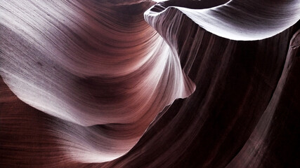 Grand Canyon wunderschöne weiche Wellen aus Sand und Gestein mit grafischen linien in der Wüste...