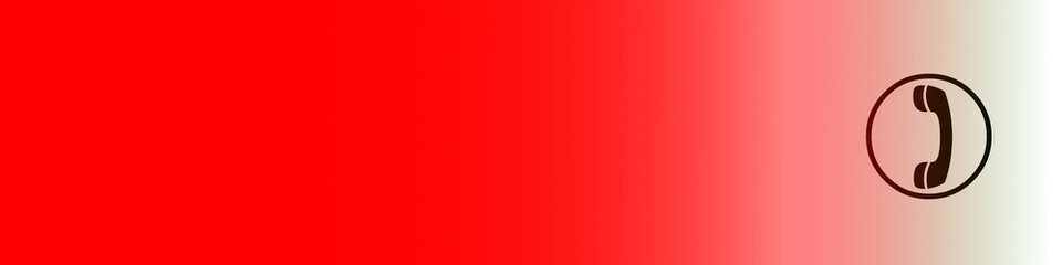 telephone symbol with red gradient