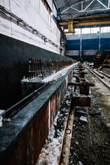 hangar plant for the creation of concrete structures