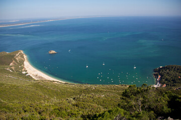 View of the sea and mountains