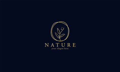 natural and organic logo modern design. Natural logo for branding, corporate identity and business card.Web