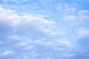 Beautiful blue sky with beautiful clouds, copy space