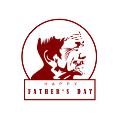 happy father day. greeting designs for father's day.