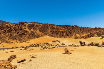 Paisaje en el parque nacional del Teide