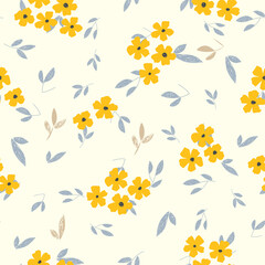 Fond d& 39 écran floral vectorielle continue. Motif vintage décoratif dans un style doodle avec des fleurs