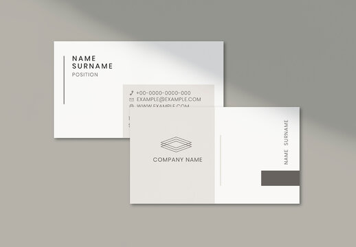 Minimal Business Card Editable Layout