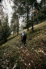 Mountain landscape. Misty forest. Natural outdoor travel background. Slovakia, Low Tatras, Demenovska hora and dolina vyvierania. Liptov travel. © Zedspider