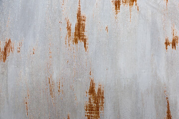 Texture of old gray metal with corrosion, rust close-up for a photophone
