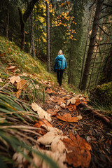 Mountain landscape. Misty forest. Natural outdoor travel background. Slovakia, Low Tatras, Demenovska hora and dolina vyvierania. Liptov travel. © Zedspider