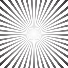 Star, round element, halftone rays isolated on white background. Black logo. Geometric shape.