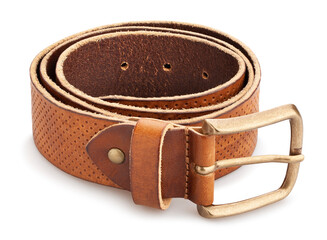 brown belt path isolated on white