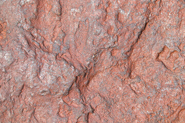 Rough Oxidized Iron Ore Face Surface, South Africa