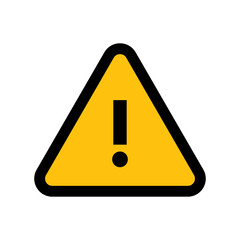 Alert icon. Danger symbol. Flat Vector illustration attention sign with exclamation mark icon. Risk sign.