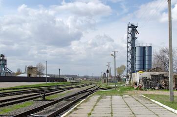 Fototapeta na wymiar The railway track