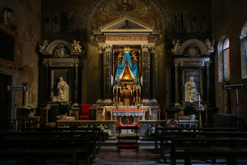 Fototapeta na wymiar Chapel of San Venanzio at the Lateran Baptistery in Rome