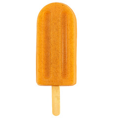 Acerola fruit popsicle isolated white background