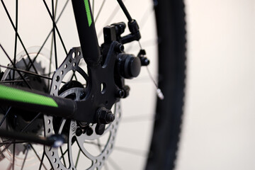 Bicycle spokes close-up. Close up of an Bicycle Wheel.