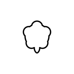 Turtle line icon. Simple style nature poster background symbol. Logo design element. T-shirt printing. Vector for sticker.