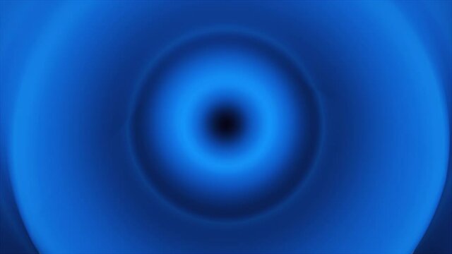 Abstract blue shape with impulse circular waves, computer generated. 3d rendering of fractal background