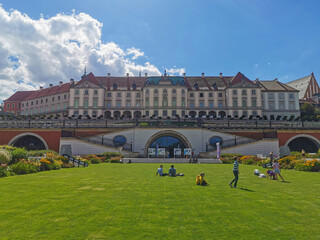 Architecture of Warsaw, Poland: Old Town Square, Mermaid, Royal Castle, Palacce of Culture and Science © reneladuree