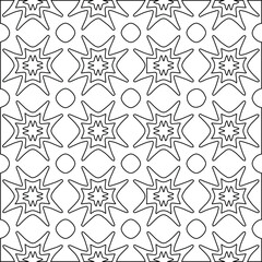 Geometric vector pattern with Black and white colors. abstract ornament for wallpapers and backgrounds.