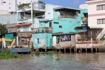 Fototapeta na wymiar broken rookery slum slums township buildings