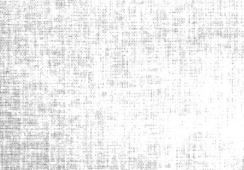 Vector fabric texture. Distressed texture of weaving fabric. Grunge background. Abstract halftone vector illustration. Overlay to create interesting effect and depth. Black isolated on white. EPS10.