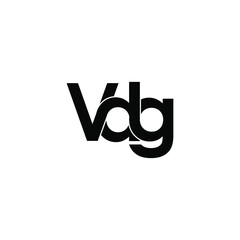 vdg letter original monogram logo design