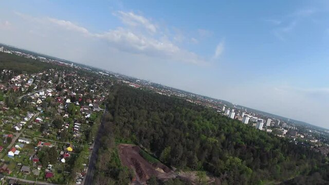 Kleiner Rundflug &uuml;ber die Radellandgemeinde, Berlin Spandau, Mai 2021