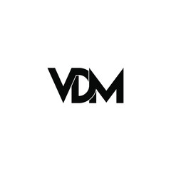 vdm letter original monogram logo design