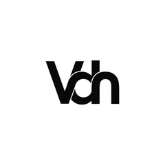 vdn letter original monogram logo design