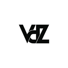 vdz letter original monogram logo design