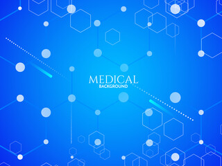 Blue healthcare and medical science background