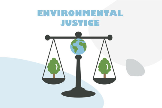 Vector Illustration Symbolising Environmental Justice