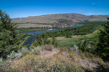 Fototapeta na wymiar Snake River in Swan Valley, Idaho
