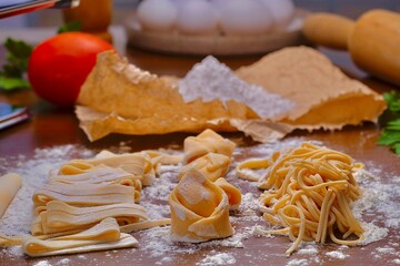Fresh pasta ingredientes 