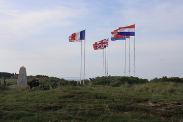 Fototapeta premium Utah Beach, Francia. Una de las playas del desembarco de Normandía. 