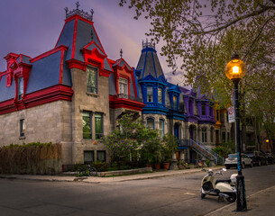 Victorian house in Montreal's Mont-Royale plateau.