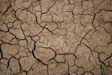 Large cracks in the ground. Abstract lines. Beautiful background. Nature. Photo in good quality.